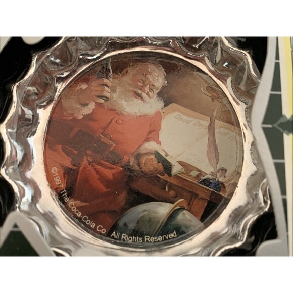 Lot of 6 Coca-Cola Trim A Tree Bottle Cap Ornaments 1990 Vintage Christmas Decor - Picture 10 of 13